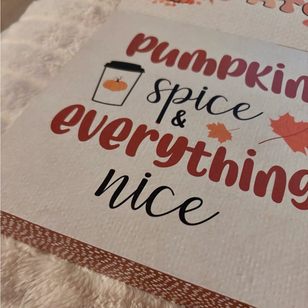 Pumpkin Spice Decorative Sign